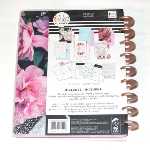 Happy Planner Our Love Story Wedding Undated Classic 12 Month - Picture 4 of 6